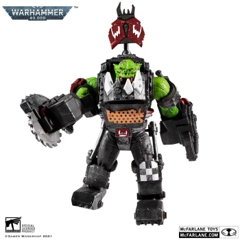 image of McFarlane Warhammer 40,000 Megafig Action Figure - Ork Meganob with Buzzsaw