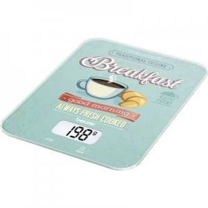 Image of Beurer KS-19 Breakfast Digital kitchen scales digital Weight range 5 kg Mint, Multi-coloured
