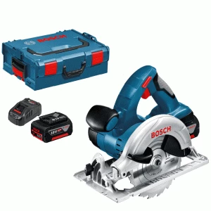 image of Bosch GKS 18 V-LI Cordless Circular Saw 165mm 2 x 5ah Li-ion Charger Case