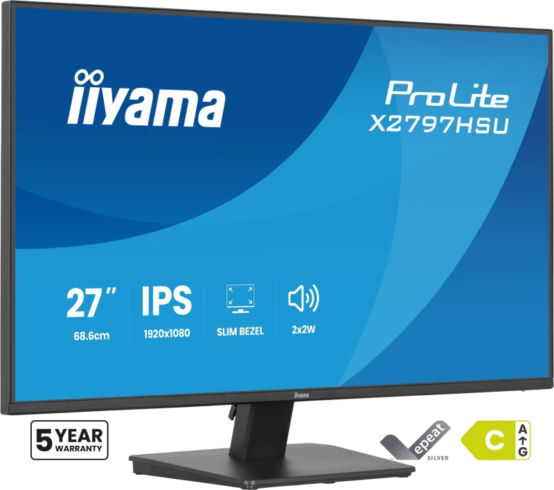 Image of iiyama ProLite X2797HSU-B1 computer monitor 68.6cm (27") 1920 x