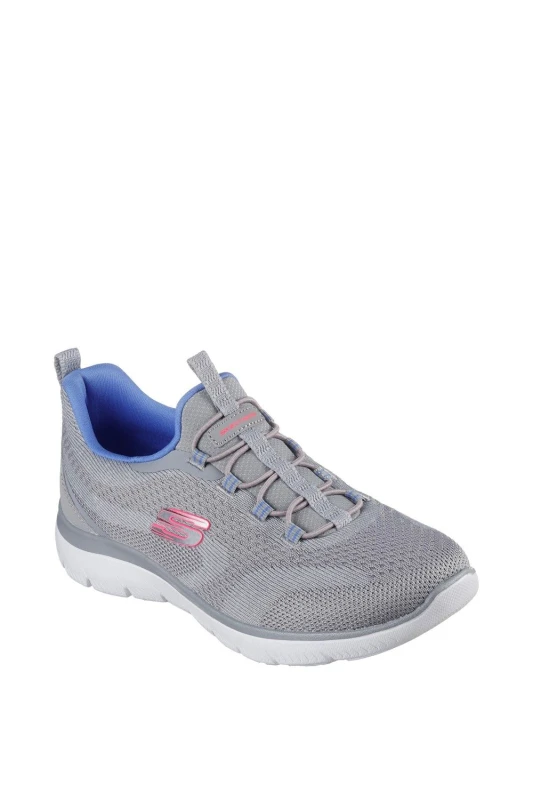 Image of Skechers Womens Summits New Nature Memory Foam Trainers UK Size 6 (EU 39) Grey Multi SKE2325-GYMT-6