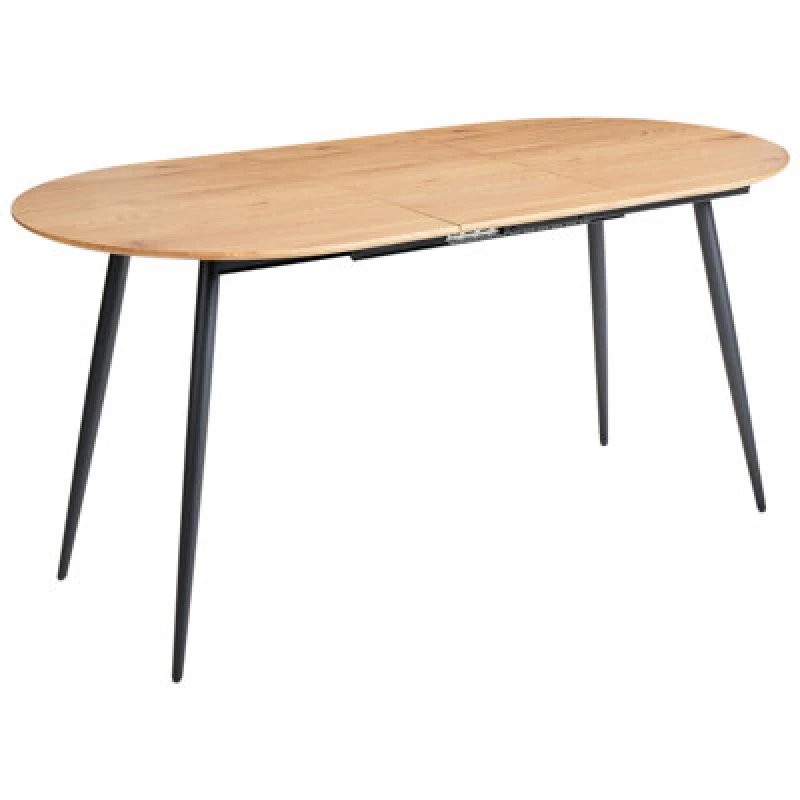 Image of Beliani Extending Dining Table Clavet Light Brown 120/160 Cm 80 Cm