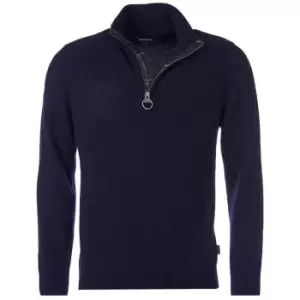 Image of Barbour Mens Holden Half Zip Navy XXL