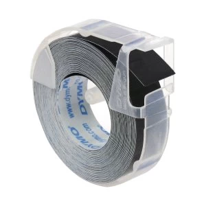 image of Dymo 520109 White on Black Label Tape 9mm x 3m