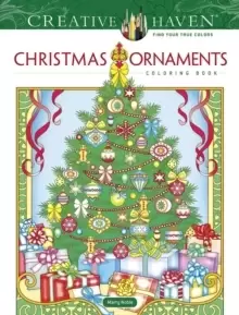 image of Creative Haven Christmas Ornaments Coloring Book