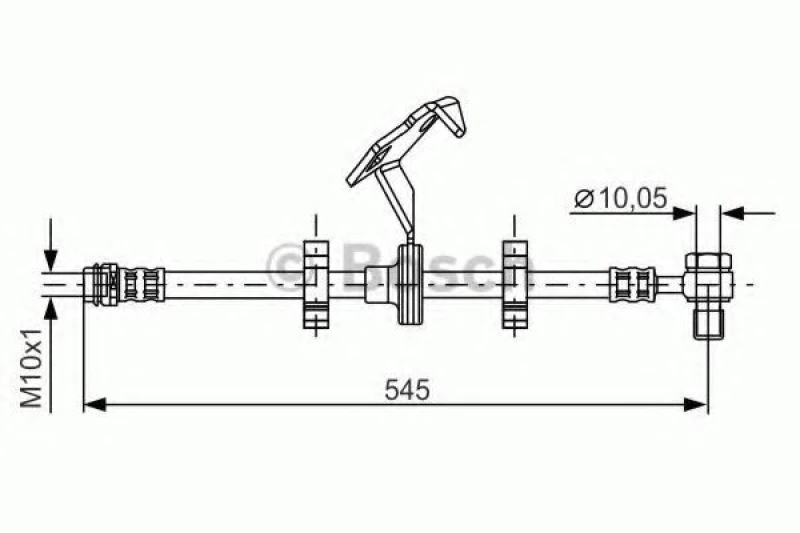 Image of Brake hose Bosch 1 987 481 078