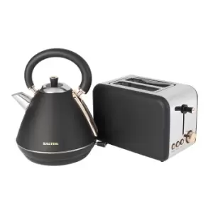 image of Salter 2 Slice Toaster & 1.7L Pyramid Kettle Bundle Combo-3646