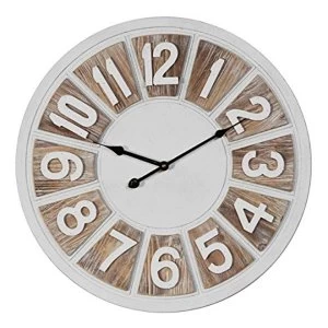 Image of HESTIA? 2 Tone Round Wall Clock Arabic Dial 50cm