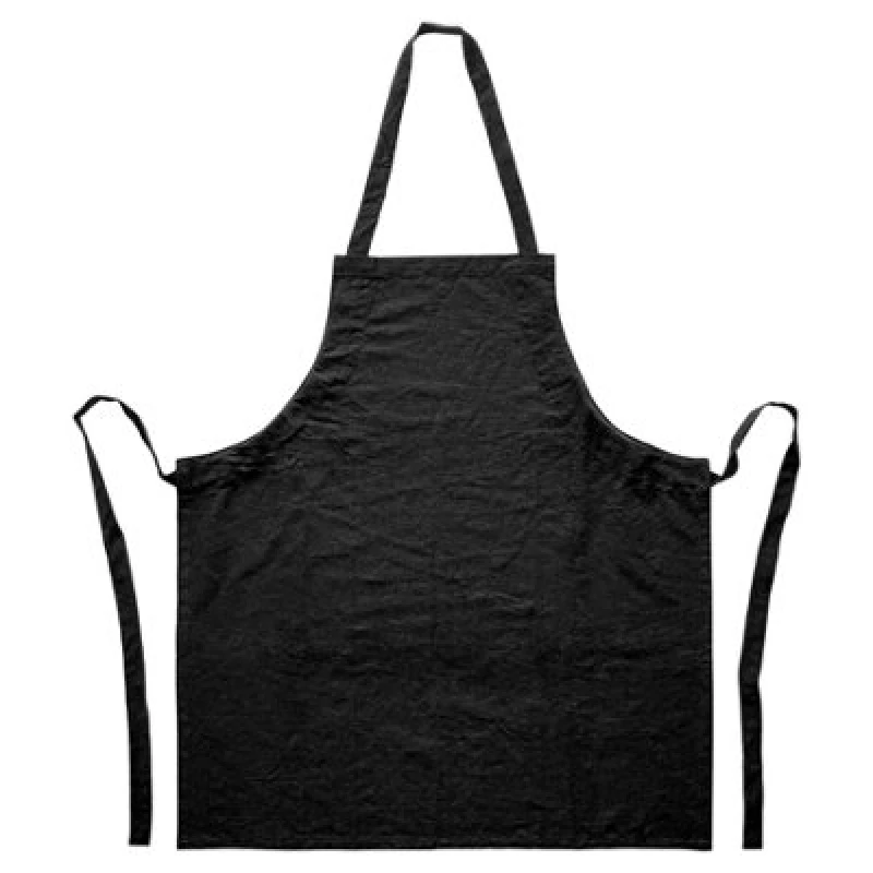 Image of Nicola Spring Cotton Kitchen Bib Apron - One Size - Black