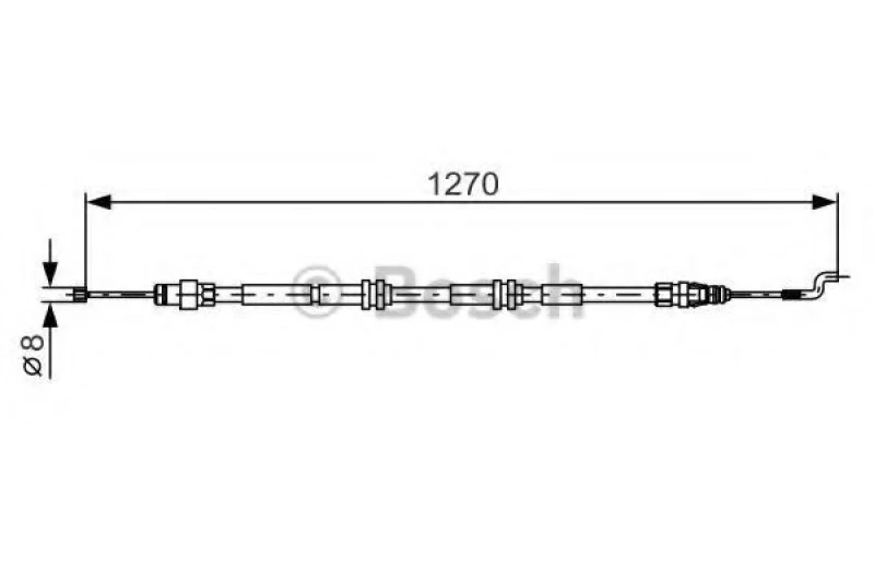 Image of Handbrake cable Bosch 1 987 482 014