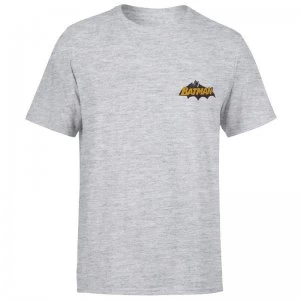 Image of DC Batman Embroidered Unisex T-Shirt - Grey - L