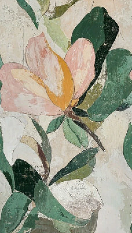 Image of As Creation Bricoflor Non-Woven Wallpaper, Floral Wallpaper, Vintage In Beige, Green - 8,80 X 0,53 M