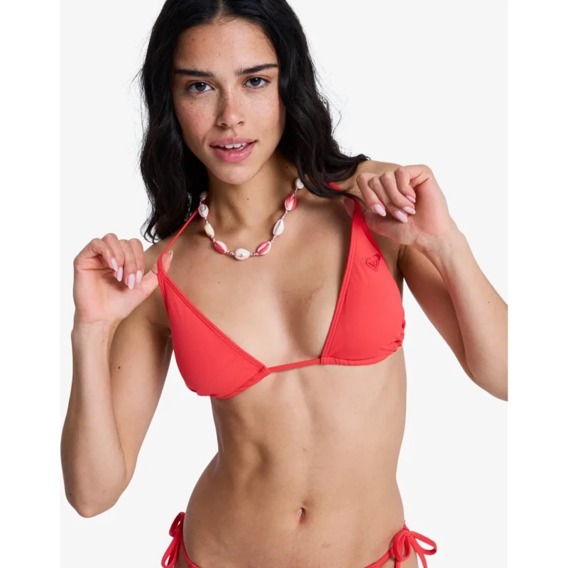 Image of Roxy Womens swimsuit top Roxy Solid Essentials Tiki Tri Rouge Female S