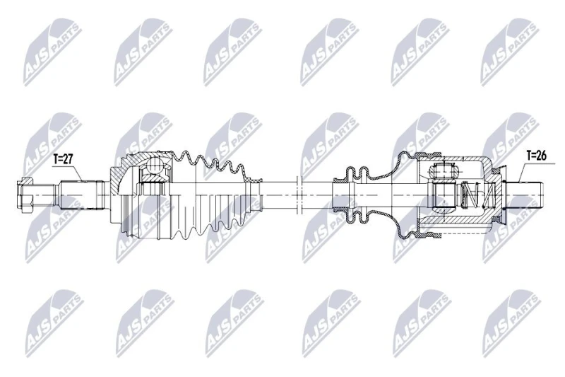 Image of NTY Drive shaft NTY NPW-RE-208