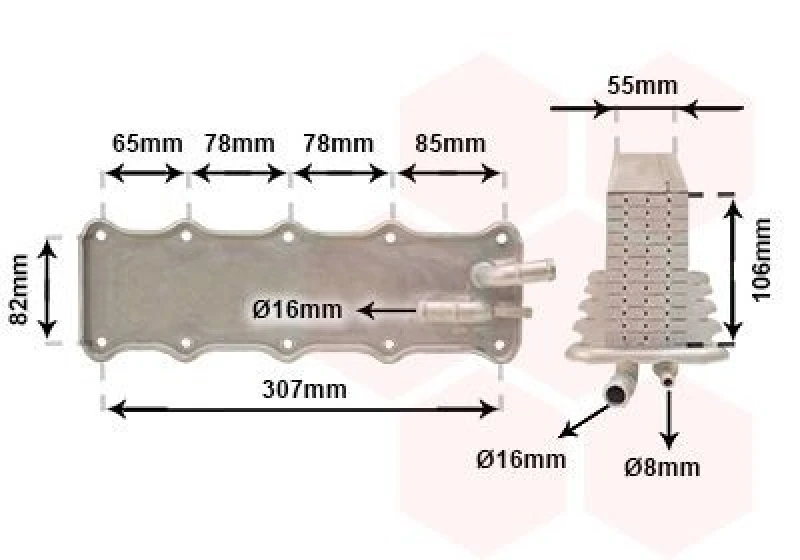 Image of VAN WEZEL Intercooler VAN WEZEL 49014700