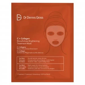 Dr Dennis Gross Skincare C+Collagen Biocellulose Brightening Treatment Mask (1 Application)