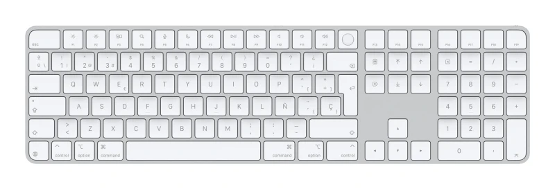 Image of Apple Magic keyboard Universal USB + Bluetooth QWERTY Spanish White MXK73Y/A