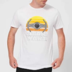 Image of Star Wars Sunset Tie Mens T-Shirt - White - 3XL