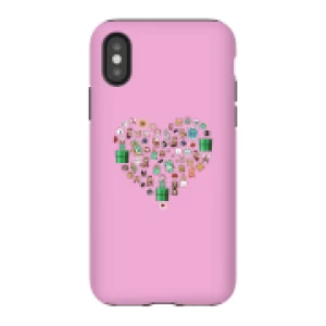 image of Pixel Sprites Heart Phone Case - iPhone X - Tough Case - Gloss