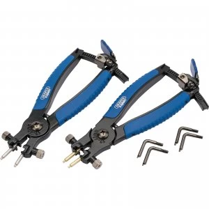 Image of Draper Expert Ratcheting Internal and External Circlip Pliers Set