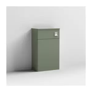 image of Nuie Classique Back to Wall WC Toilet Unit 500mm Wide - Satin Green