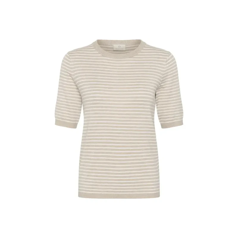 Image of Kaffe Womens T-Shirt KAFFE Lizza Beige Female XS