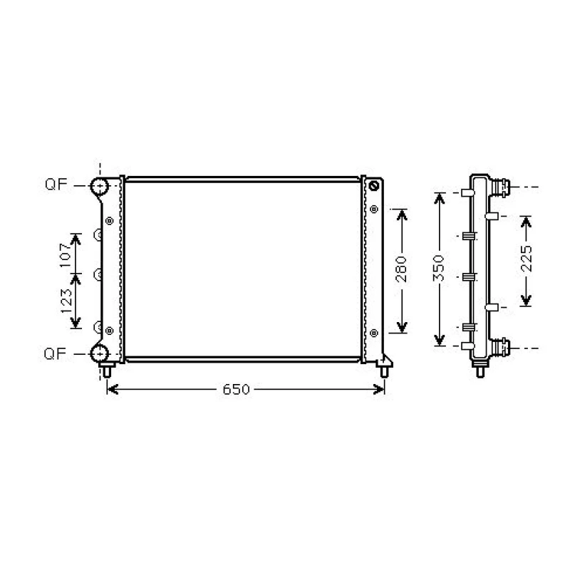 Image of Engine radiator DIEDERICHS DCM1352