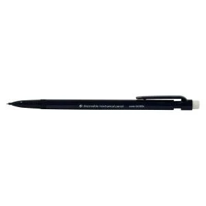 image of Office Disposable Mechanical Pencil HB 0.7mm Black Pack of 10 940694