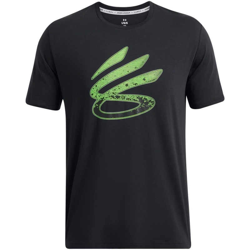 Image of Under Armour Curry Logo Trend T-Shirt Mens - Black S