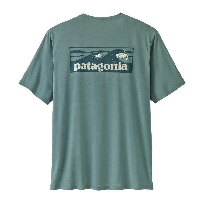Image of Technical T-Shirt Patagonia Cap Cool Daily Boardshort Logo Bleu Male XL