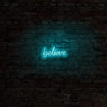 image of Believe - Blue Blue Wall Lamp