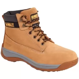 Image of DEWALT Mens Apprentice Leather Industrial Steel Toe Safety Boot (14 UK) (Honey) - Honey