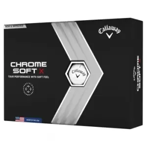 image of Callaway 2022 CHROME Soft X 22 Golf Balls - White