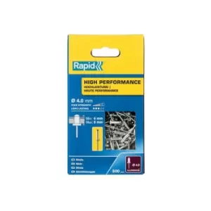 Image of 5001434 High Performance Rivets 4 x 12mm (Box 500) RPD5001434 - Rapid