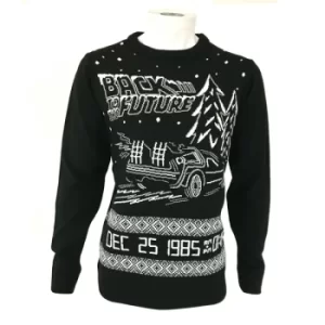 image of Back to the Future Unisex Christmas Jumper Large