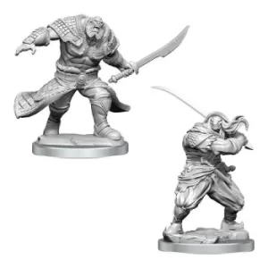 image of Magic The Gathering Unpainted Miniatures (W4) Zurgo Helmsmasher & Unyielding Krumar