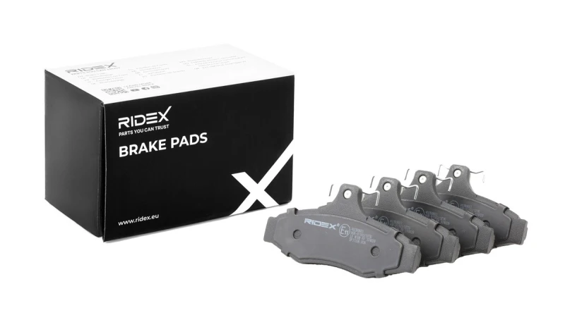 Image of RIDEX 402B0683 Brake pad set Rear Axle, not prepared for wear warning indicator Brake Pad Set,disc brake (402)
