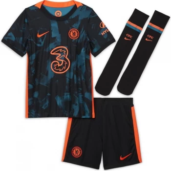 Image of Nike Chelsea Third Mini Kit 2021 2022 - Blue/Red
