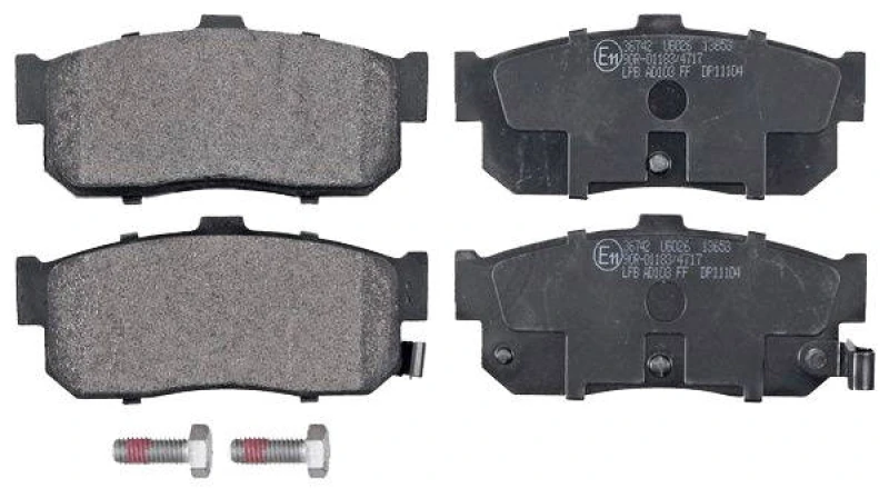 Image of A.B.S. 36742 Brake pad set with acoustic wear warning Brake Pad Set,disc brake (402)