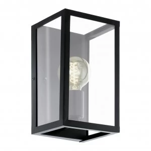 image of Eglo Charterhouse Wall Light - Black