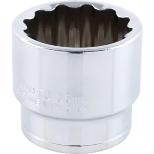 image of Socket Bi-hexagon 1/2" Square Drive 36MM Chrome Vanadium (12-Point)