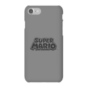 image of Nintendo Super Mario Distressed Logo Phone Case - iPhone 7 - Snap Case - Gloss