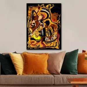 Image of 146435690_70100 Multicolor Decorative Canvas Painting