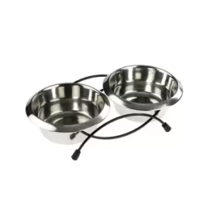 Image of Classic Pet Products Anti-tip Double Feeder - 2 x 470ml