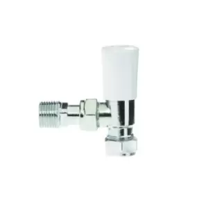 image of Drayton 15mm Angled Chrome Lockshield Valve 07 05 900