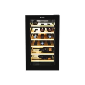 image of Candy 21 Bottle Single Zone Wine Cooler - Black