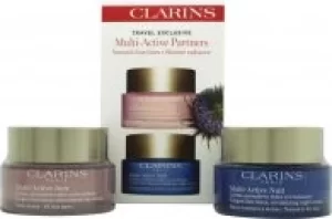 image of Clarins Multi Active Partners Gift Set 50ml Day Cream +50ml Night Cream