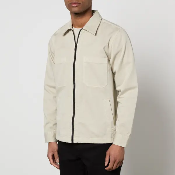 Image of BOSS Orange Luddy Cotton-Twill Jacket - L Beige Coats and Jackets male 50514559-271 L