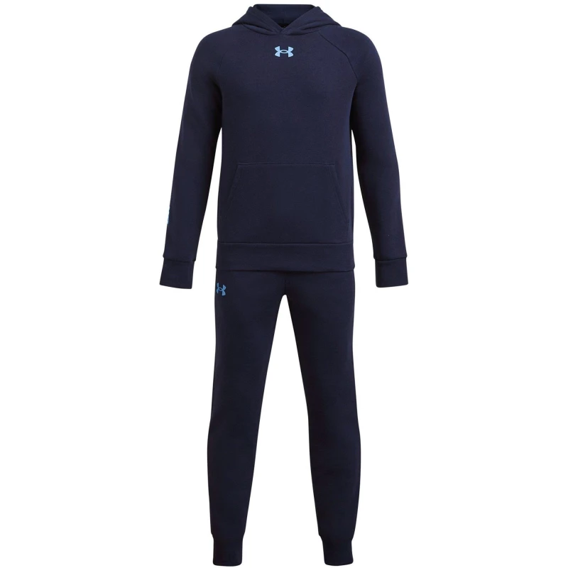 Image of Under Armour Armour Ua Rival Fleece Suit Tracksuit Boys - Blue Blue 13 - 14 Years