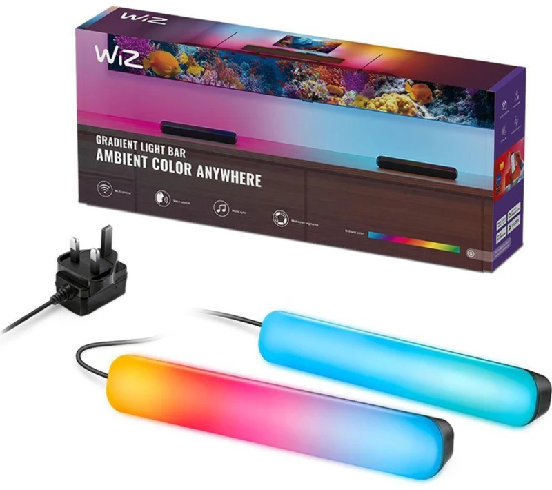 Image of WIZ White & Colour Smart LED Gradient Light Bars 8719514865259